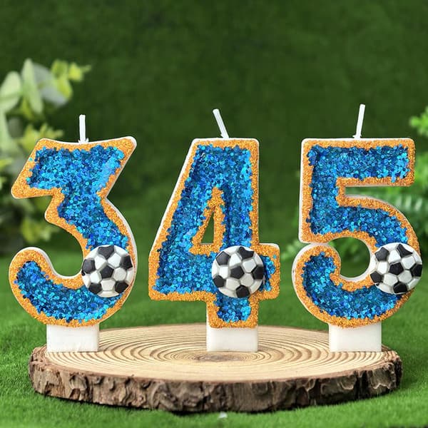 Fotball 0-9 Gratis matchende kombinasjon digitale bursdagslys 9