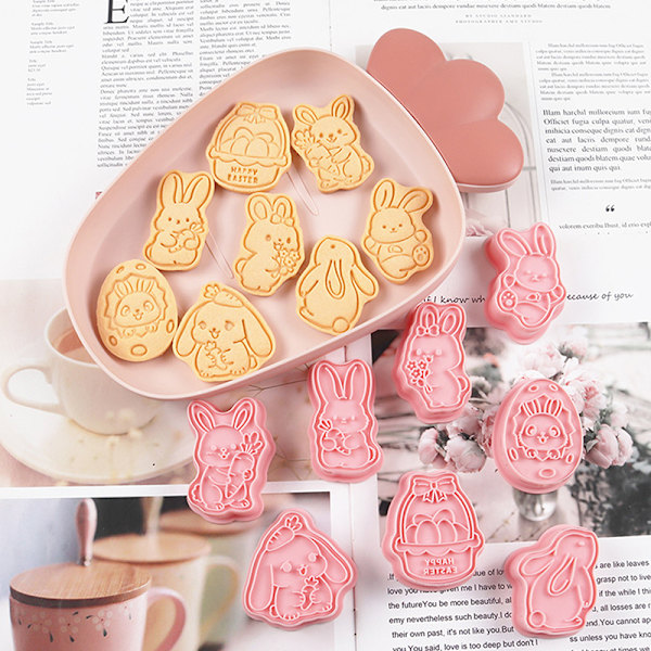 Påskkakformar Set Pink