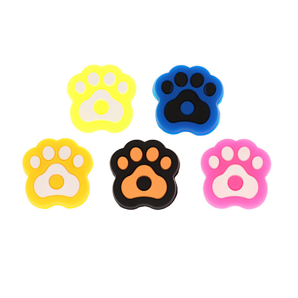 1 stk Cat Paw Shape Tennisracket Vibrasjonsdempere Silikon A Fluorescence green
