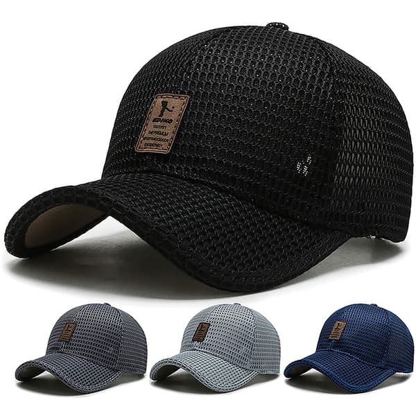 Summer Men Mesh Baseball Cap Solhatt utomhus Sommar Andas M Blue 56-60cm