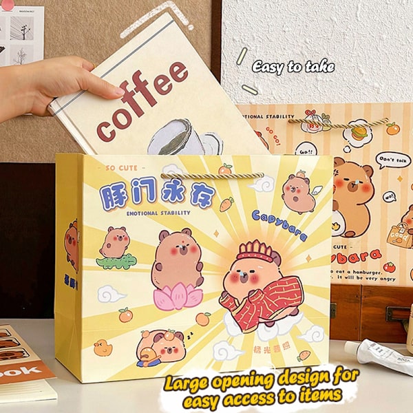 Kapibala papperspåse Capybara Kuromi Candy Cookie Presentförpackning Ba A2