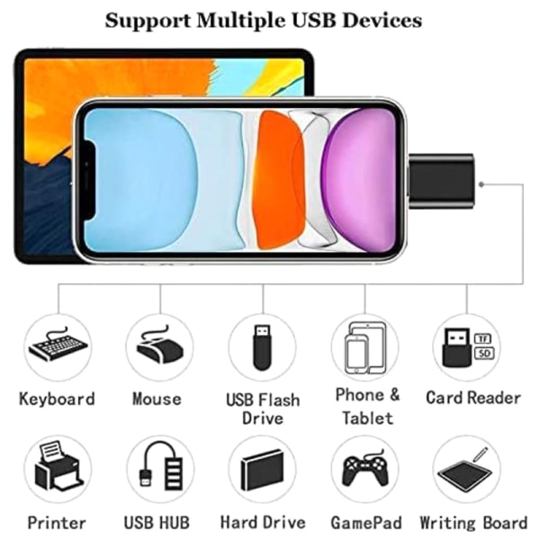 USB 3.0 OTG - Lightning Adapter U -levykortinlukija USB 3.0 Tra A1