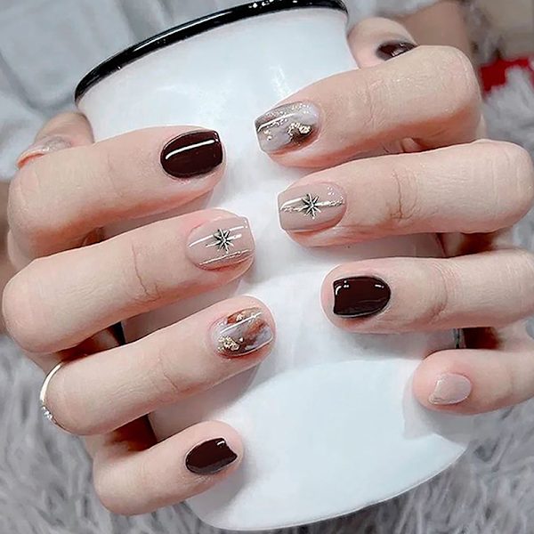 10 stk Star And Crescent Nail Charms Til Nail Art 3d Jewelrys Mo 0692