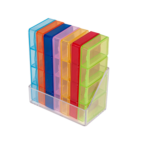 Pill Box Organizer Rese Pill Box Pill förvaringsfack Box