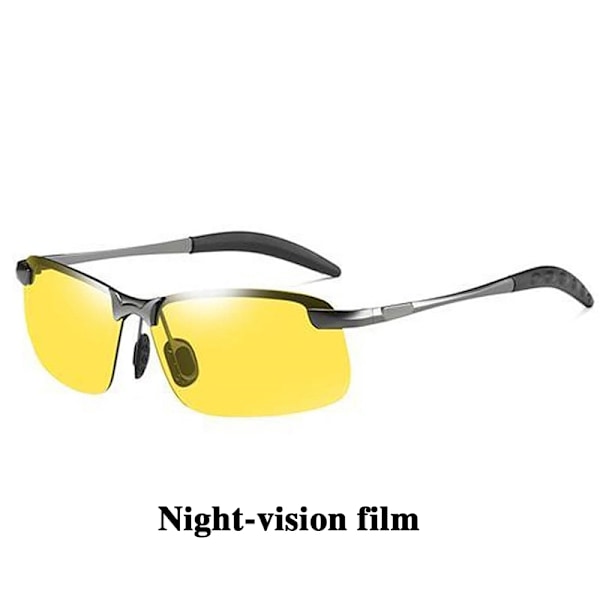 Polarisoidut aurinkolasit Miesten Photochromism Square Sun Glasses Out A