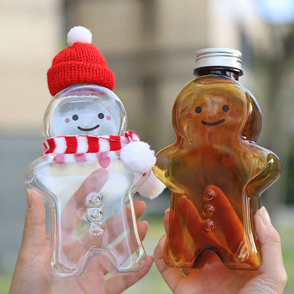 e Gingerbread Man Drinking Cup Shaker Drik Flaske Mælk Te Wat B