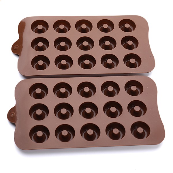 3D Donut Silikon Gummy Form 15 Hulrum Donut Ring Maker Form Ki
