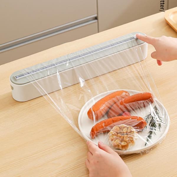 Kjøkken engangs plastfoliekutter Yellow