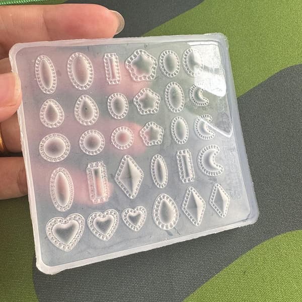 Silikone Neglekunst Form Æg Form Ædelsten Vanddråbe Diamant 3D Dekor