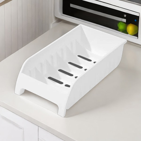 1 Pack Plastskåp Rack Plate Och Disk Organizer Köksredskap B