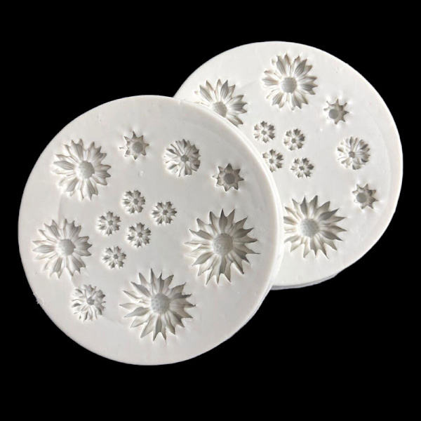 Daisy Wild Chrysanthemum Flower Shape Silikonform Baking Mold 8cm