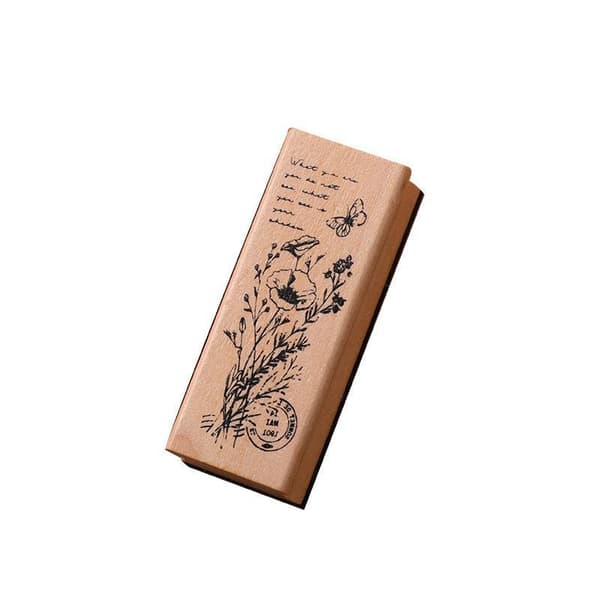 Retro Blomster Gress Stempler For Scrapbooking DIY Kortlaging Håndverk A8