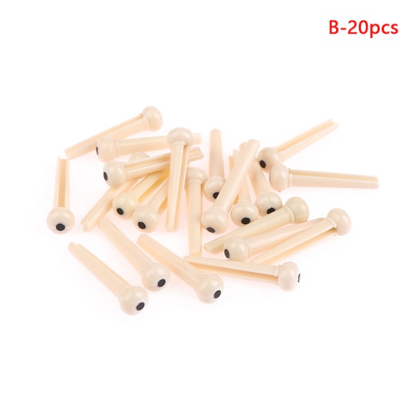 20 stk Akustisk gitar Bridge Pins for 6 Strings Replacement Plas B