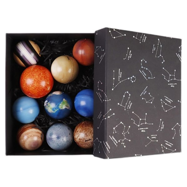 6,3 cm solid elastisk ball Planet Solar System barnepuslespill A