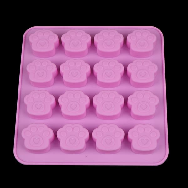 16 hullers e Pet Cat Dog Paws Silikonform Kakeform DIY Kake