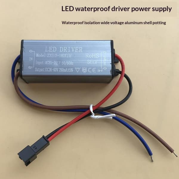 LED Driver Ballast AC85-265V 1-24W 250MA Adapter Transformator Li A3