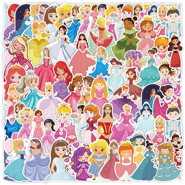 50 kpl Princess Anime Graffiti Tarrat Lumikki Frozen Carto