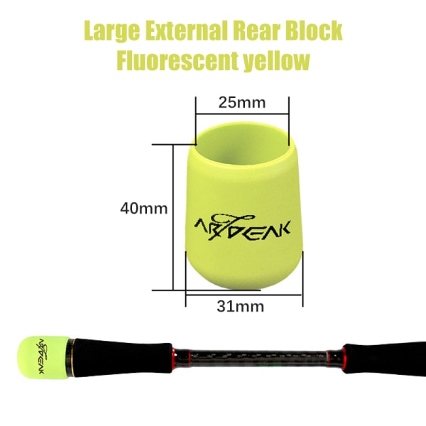 Vavan tulppa Onkivavan liukumaton kahva Case Lur fluorescent yellow 25mm