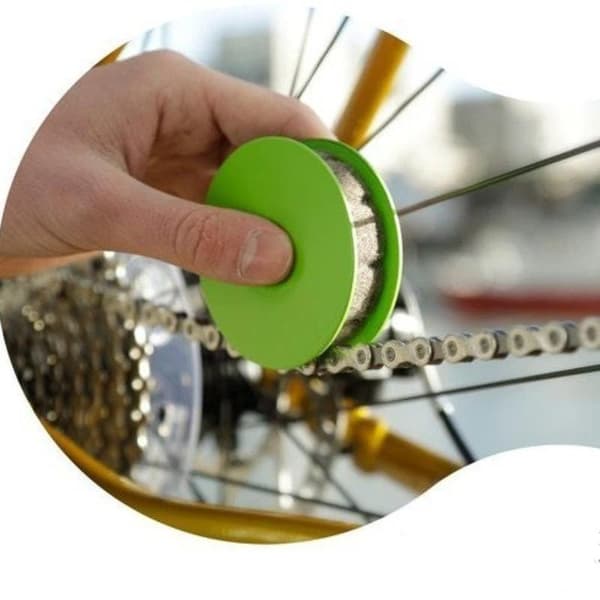 Bærbar cykelkædeolierulle smøremiddel smøreskive cykel A2