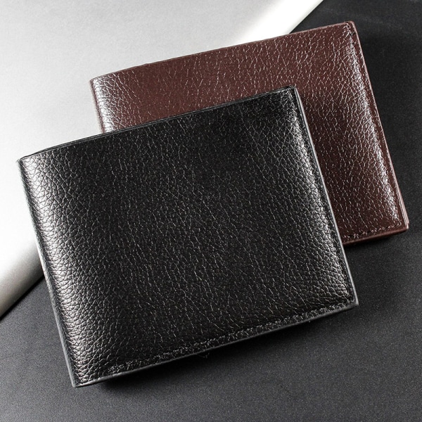 Lommebok for menn ekte skinn Lommebøker for menn Premium Produkt Ekte Black