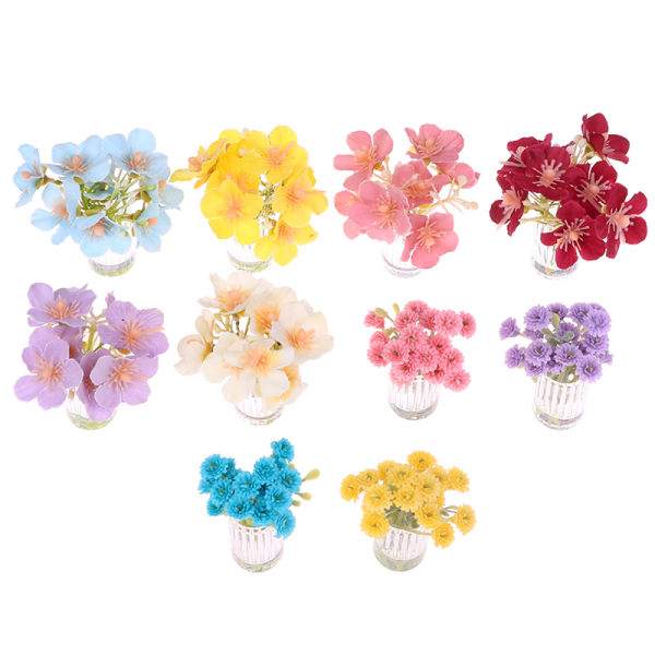 Nukkekoti miniatyyri Little Star Flower Model Lasipullo Simul A6