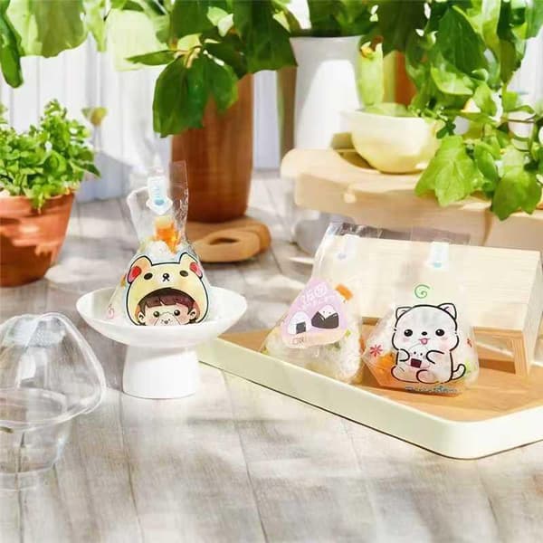 50 st trekantig risgrönsaksrulle Onigiri Sushi engångsförpackning