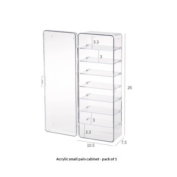 1 st akryl mini displayställ e partikeldammtätt flipskydd A1