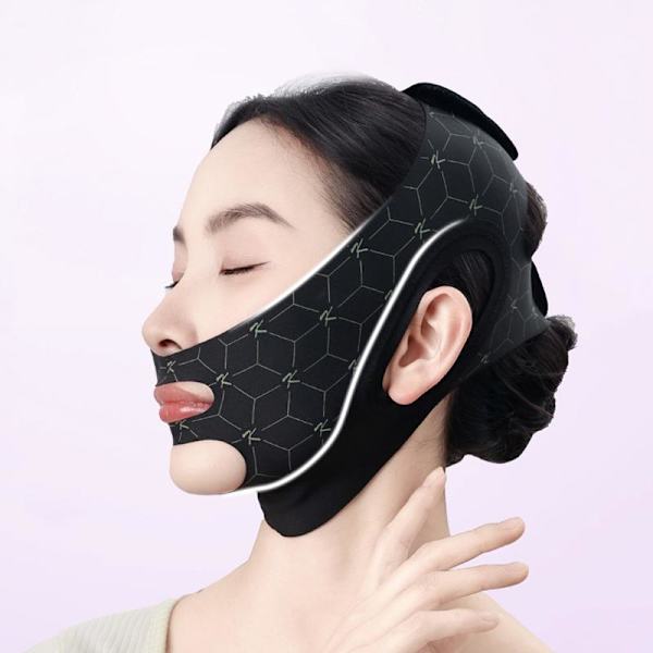 Elastisk V-formad maskrem Dubbelpress Ansiktsskulpterande mask Double layer
