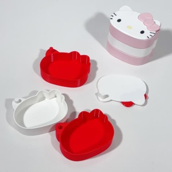 1 st dockskåp HelloKitty roterande förvaringslåda modell docktillbehör Red