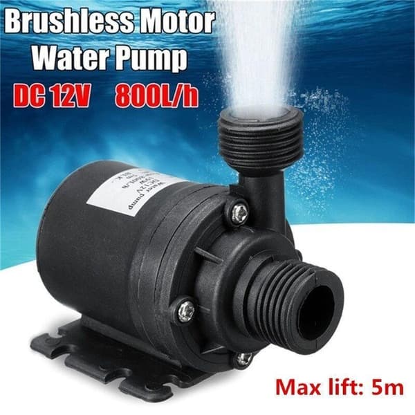 1 st 800L/H 12V 24V DC 5 meter dränkbar varmvatten cirkulationspump A1