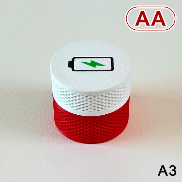 AAA/AA batteriförvaringslåda (batterier ingår ej) Batterikontainer B2
