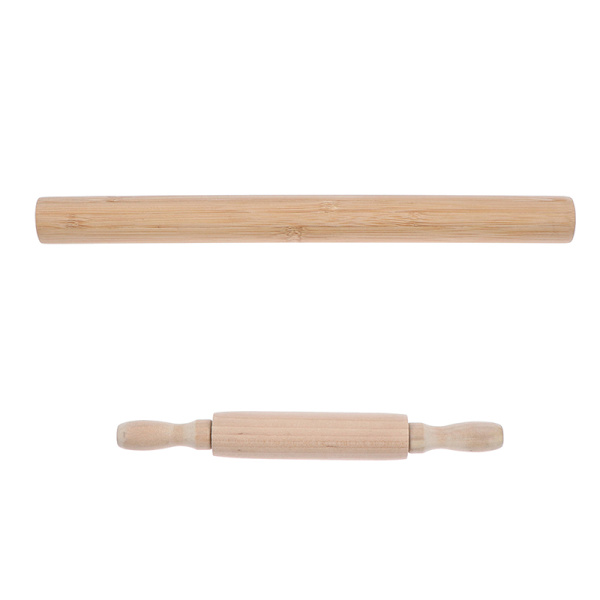 Kavel av massivt trä, non-stick träpresspinne, bakning D 20CM
