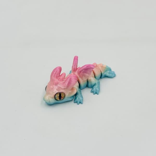 3D-printede Mini Flyvende Dragefigurer Dyrelegetøj Multi-bevægeligt StyleD