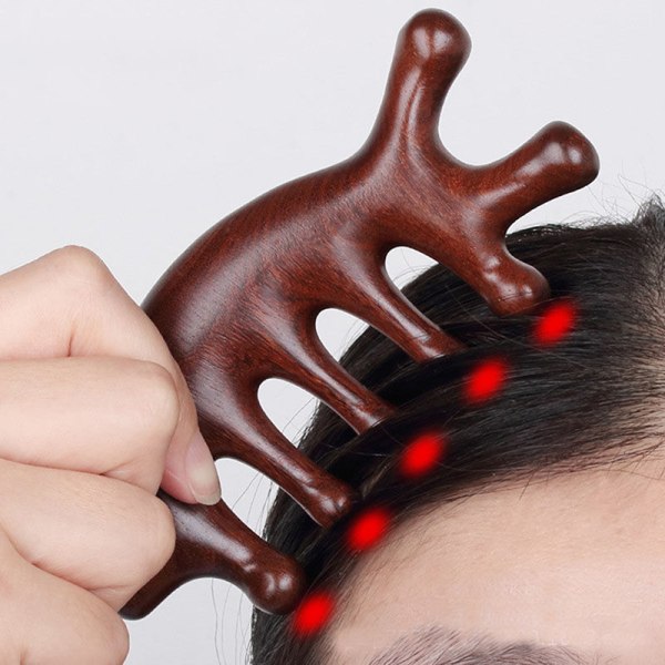 1kpl santelipuuhierontakampa Meridians Comb Health Hair Therapy