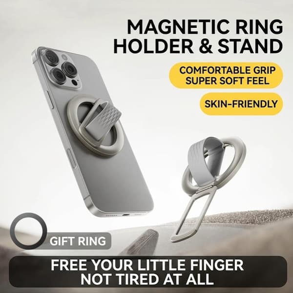 180° Rotation Magnetisk Telefonring Til Telefongreb Universal Magn A2