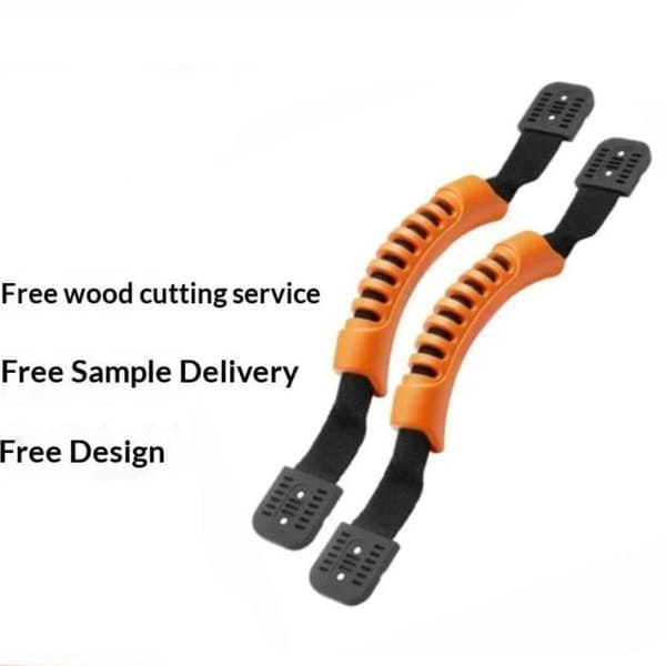 Kajakkbærehåndtak Sklisikkert grep Kraftig nylonstropp Orange 2PCS