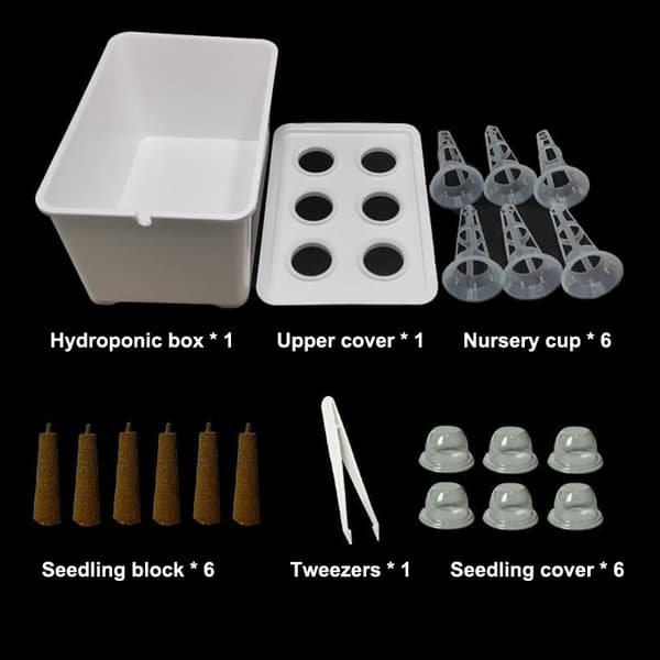 1Set Hydroponisk odlingssats | Inomhus/Utomhus Grönsaks- och Örtkruka A1