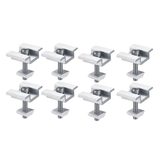 Midterklemme til solpaneler i aluminium med rustbestandig overflade A1