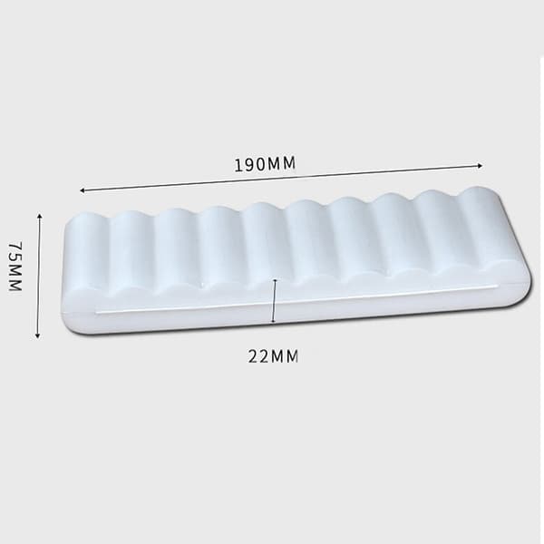 Bærbar plastbatteriboks dekselholder oppbevaringsboks for 10 stk