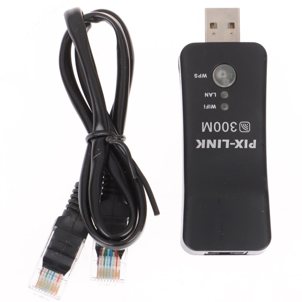 Trådløs LAN-adapter WiFi Dongle RJ-45 Ethernet-kabel 2603 | Fyndiq