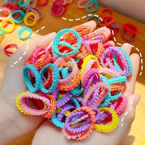 555 st barnhåraccessoarer set blandade hårrosetter klämmor elastiska Multicolor