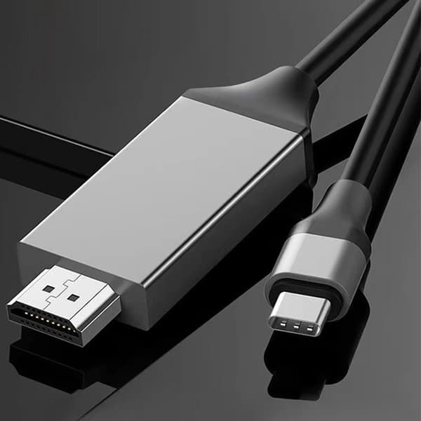 4K 1080P USB 3.1 Type C HDMI-yhteensopiva sovitinkaapeli USB-C black