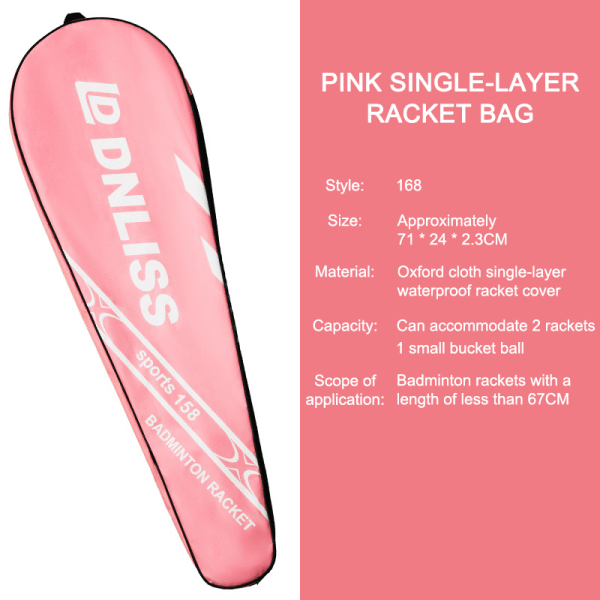 Badmintonracketdeksel Beskyttende deksel Portable Bag Racket Cov 3#