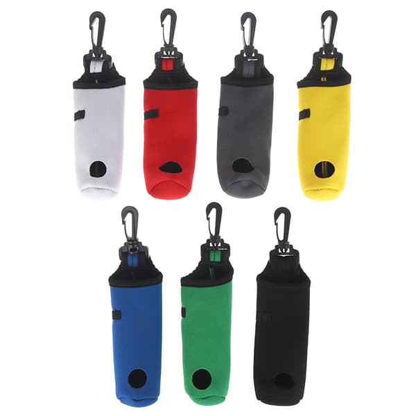 1 stk. Golf Tee Holder Neopren Golfbold Bæretaske Pose Golfbold Blue