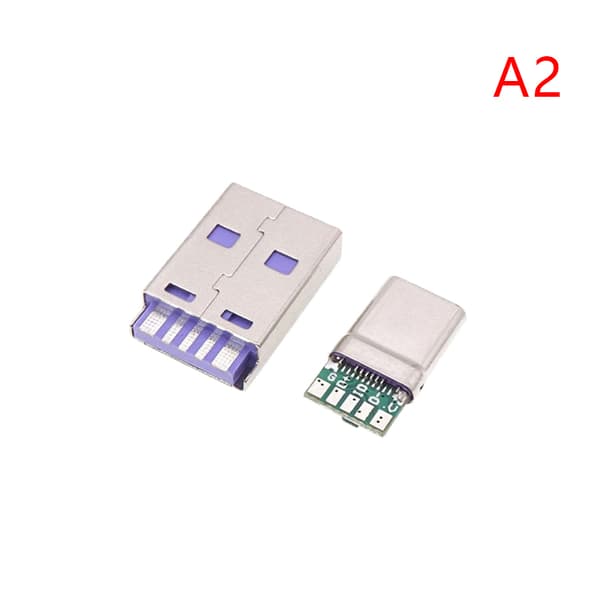 Hurtig opladning Type-C USB 5A hanstiksvejsning med USB OTG D A2