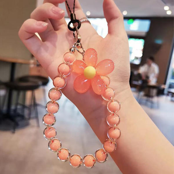 1 st aron-färgad Crystal Bead String Fashion Mobiltelefon Lanya A4