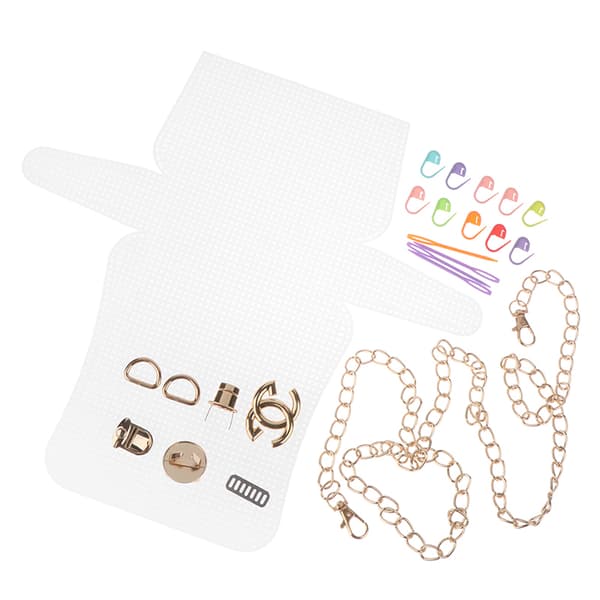 1 set Weaving Plastic Mesh Plastic Mesh Kit Metal Chain Bu Set 1