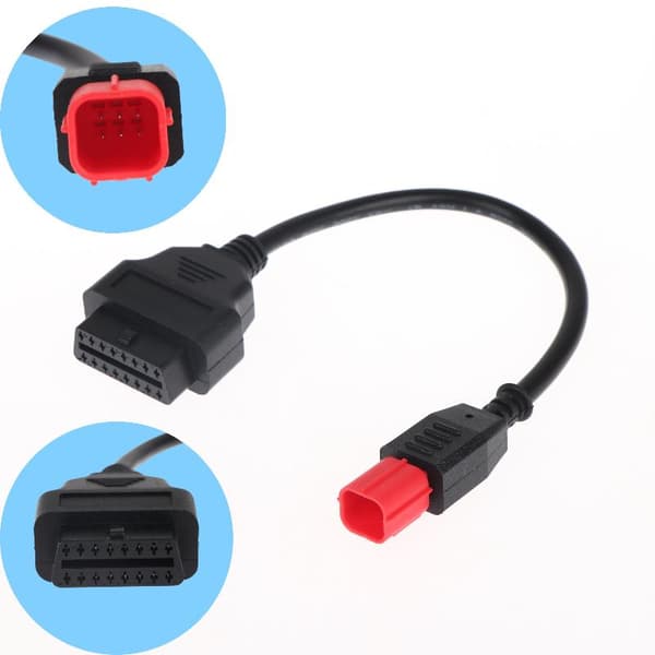 1 stk OBD-adapter 6-pins OBDII diagnosekabel for Z-serie/Versys