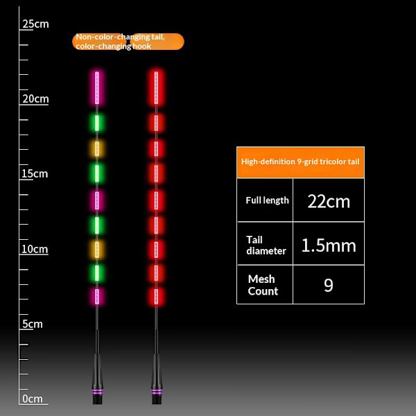 Supersterk LED Smart Float Ultra Sensitive Topp Lysende Elekt D