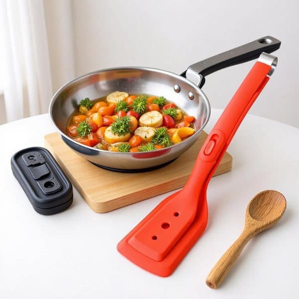 Silikon kjøkkentang Non Stick biffspatel egg pannekake stekespade A2